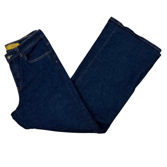 Rustic Denim Women’s Size 10 Dark Wash Wide Leg Stretch Jeans Sustainable - Picture 8 of 8